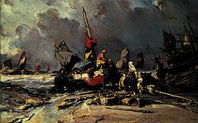 After the storm. from Louis Gabriel Eugène Isabey