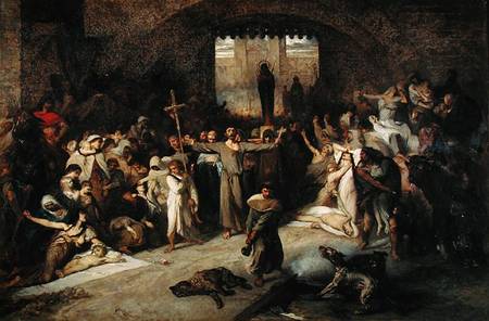 The Plague of Tournai in 1095 from Louis Gallait
