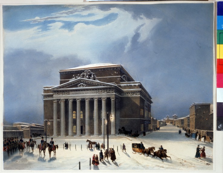 The Bolshoi Theatre in Moscow from Louis Jules Arnout