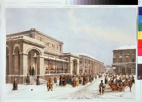 The new stock exchange and the Arcade in Moscow