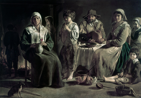 A peasant family from Louis Le Nain
