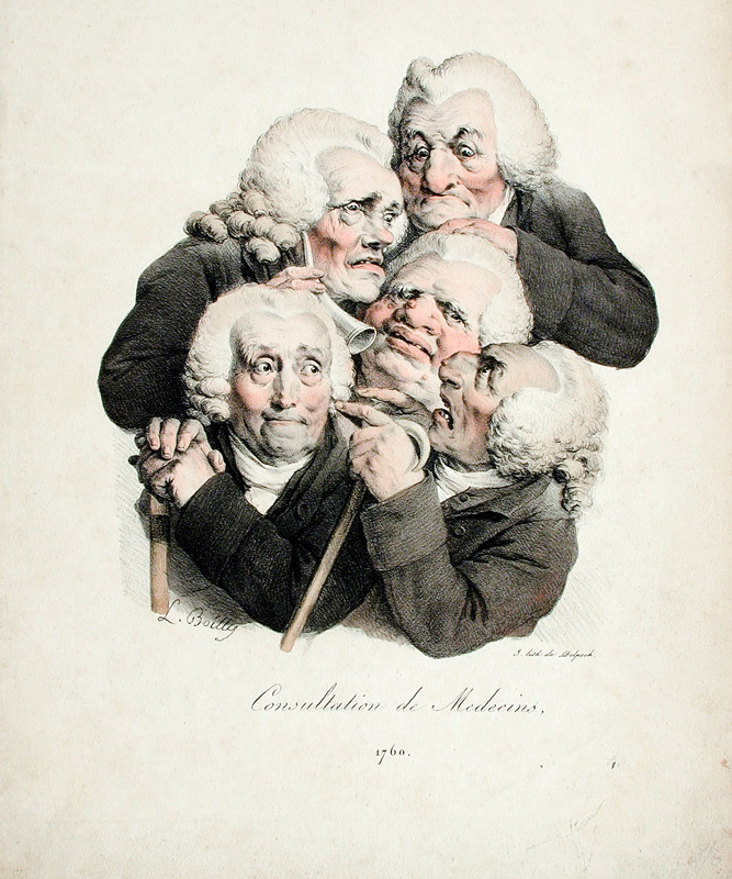 Consultation of Doctors from Louis-Léopold Boilly