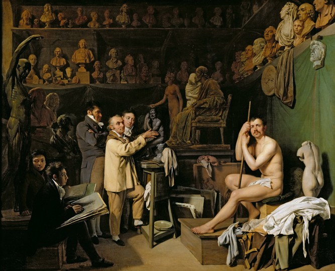 The Studio of Jean Antoine Houdon (1741-1828) from Louis-Léopold Boilly