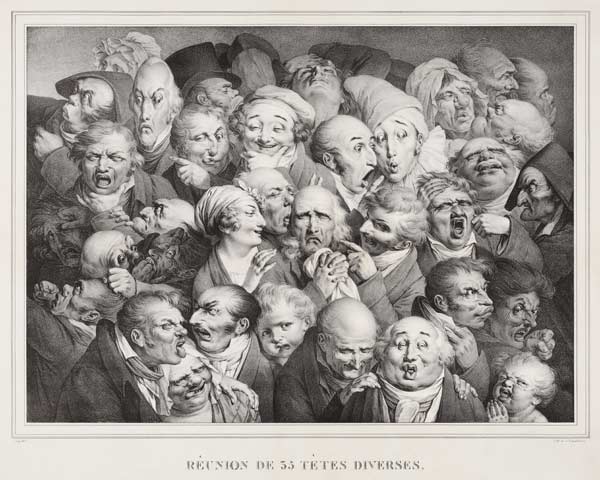 Group of Thirty-Five Heads from Louis-Léopold Boilly