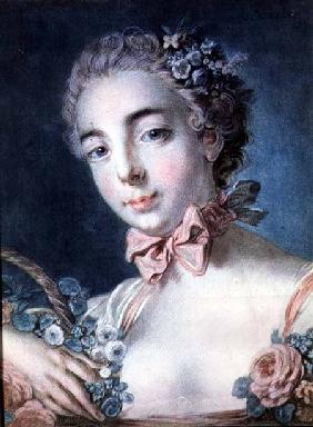 Tete de Flore, portrait of Mme Baudion, daughter of Boucher, after a drawing by Boucher