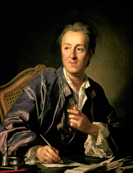 Portrait of Denis Diderot (1713-84) from Louis Michel van Loo