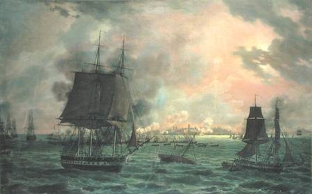 The Bombing of Cadiz by the French on 23rd September 1823 from Louis Philippe Crepin