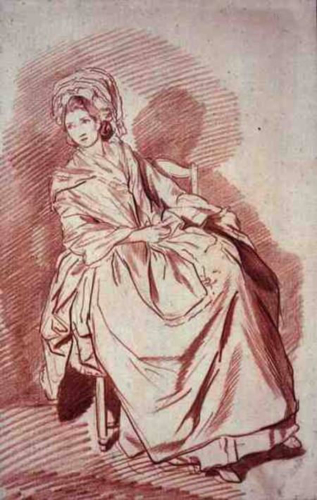 Study of a Seated Lady from Louis-Rolland Trinquesse