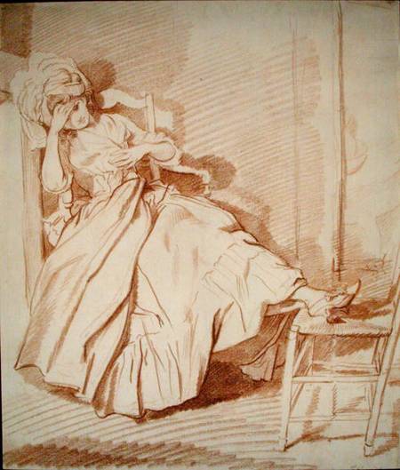 Study of a Sleeping Girl from Louis-Rolland Trinquesse