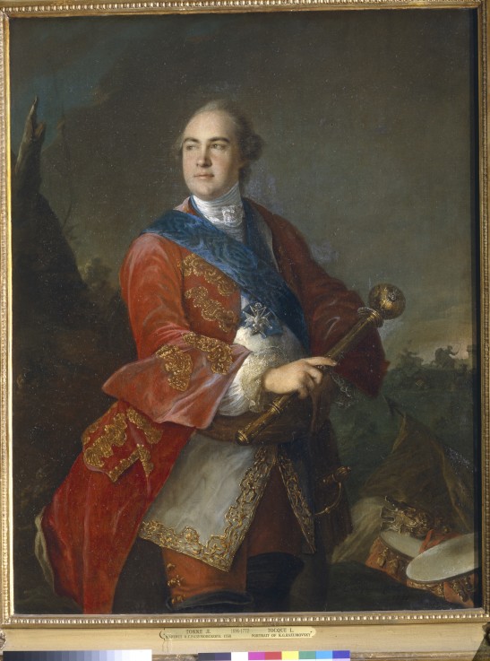 Portrait of Count Kirill Razumovsky (1728-1803), the last Hetman of Ukraine from Louis Tocqué