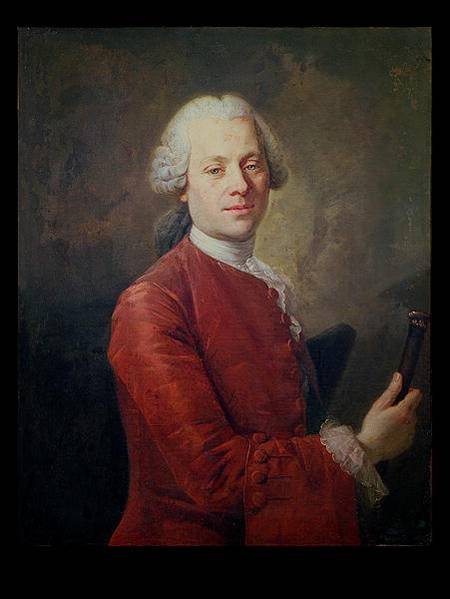 Portrait of Jean le Rond d'Alembert (1717-83) from Louis Tocqué
