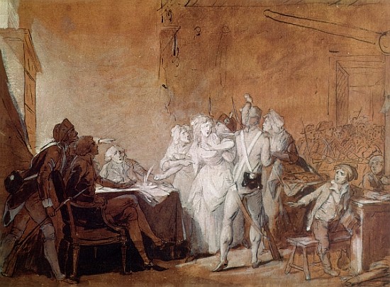 The Arrest of Charlotte Corday (1768-93) from Louis Leopold Boilly