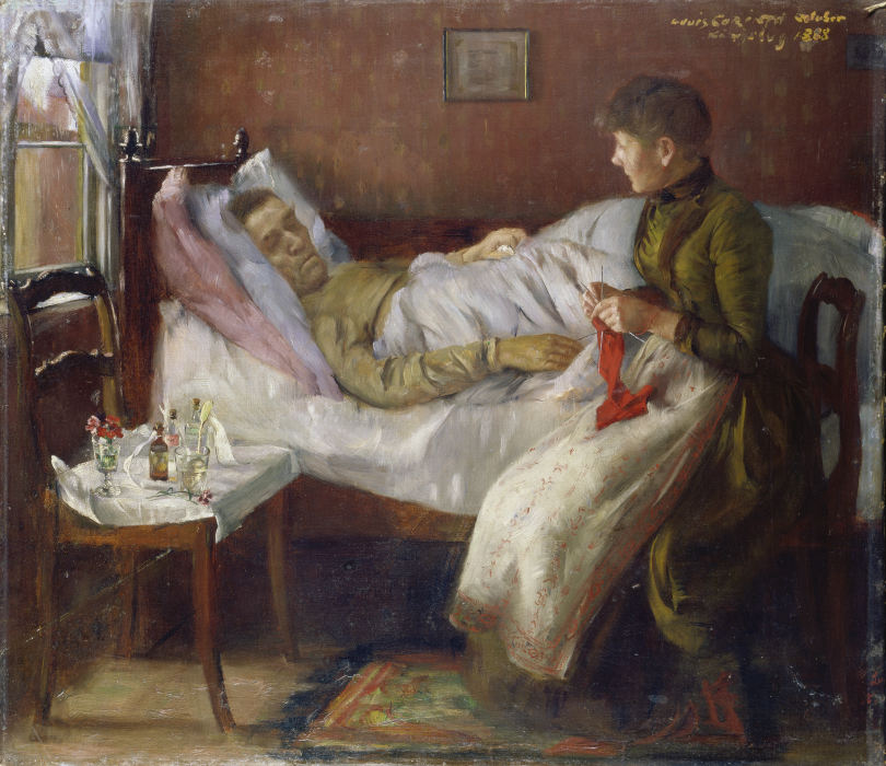 The Artist’s Father in his Sickbed from Lovis Corinth