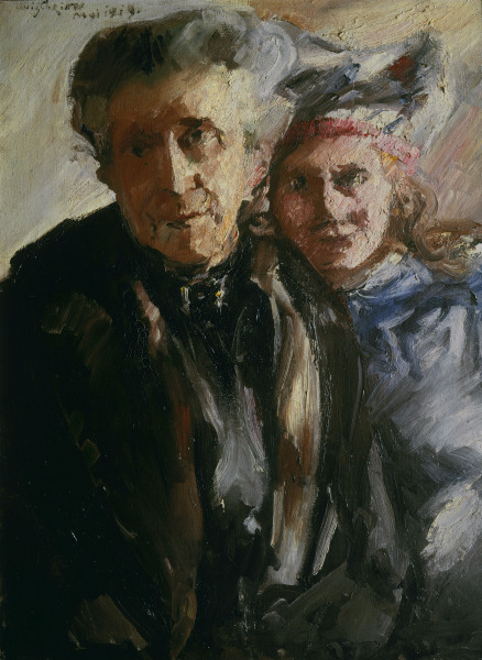 Corinth , Grandmother and Granddaughter from Lovis Corinth