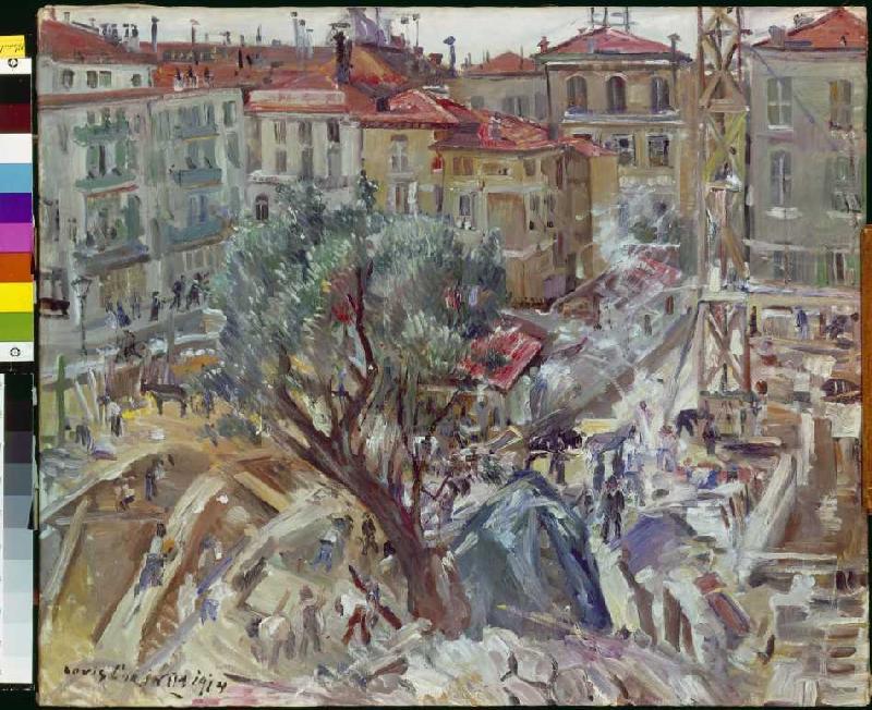 New building in Monte Carlo. from Lovis Corinth