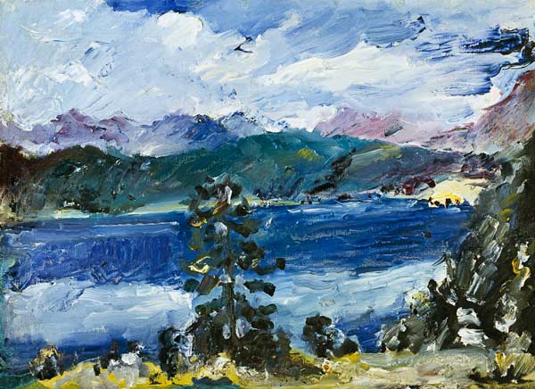Walchensee with larch from Lovis Corinth