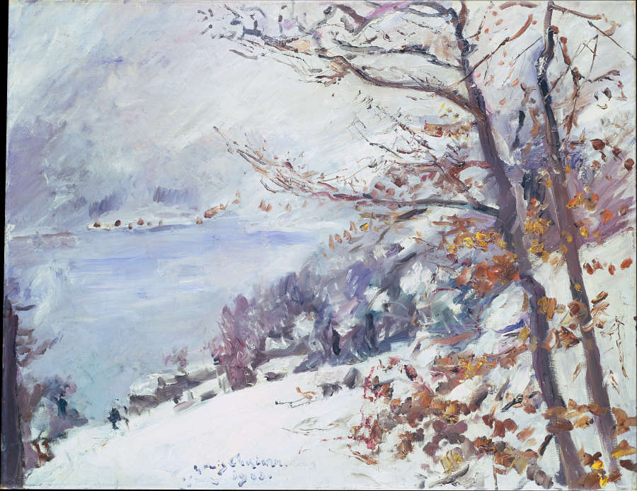 Walchensee in Winter from Lovis Corinth