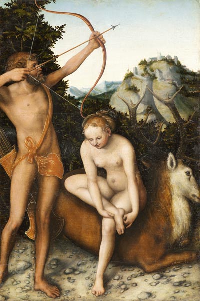 Apollo and Diana from Lucas Cranach the Elder