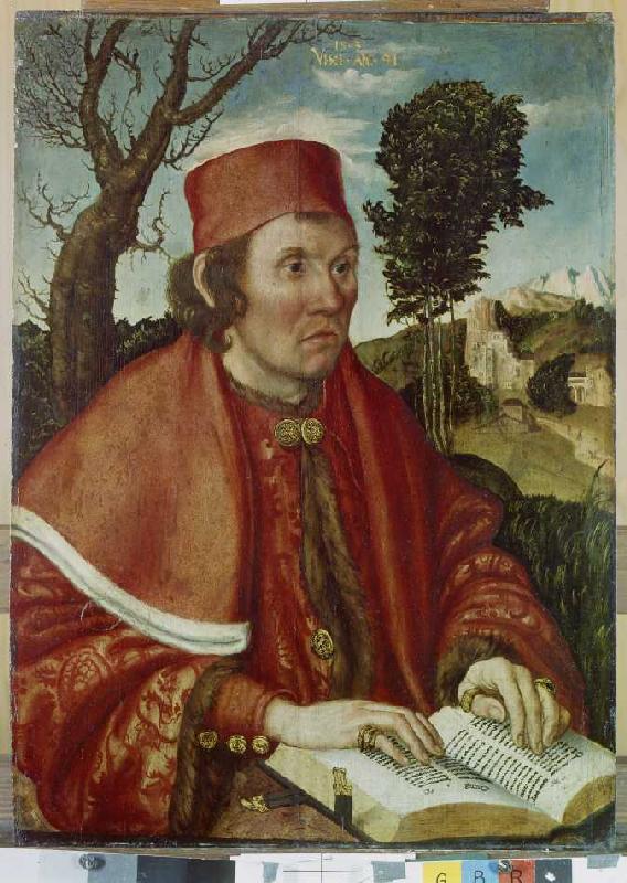 Portrait of Johannes Stephan Reuss. from Lucas Cranach the Elder