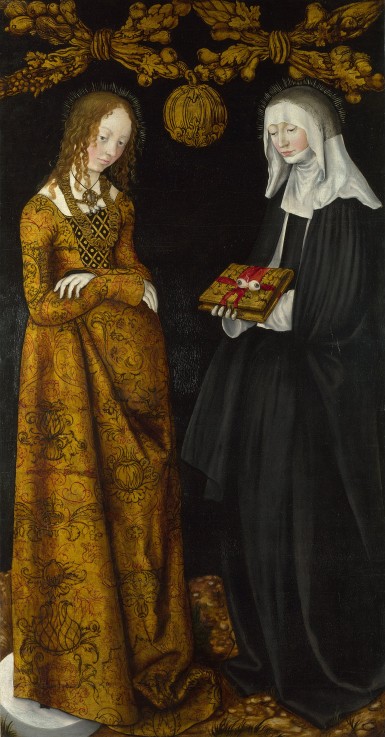 Saints Christina and Ottilia from Lucas Cranach the Elder