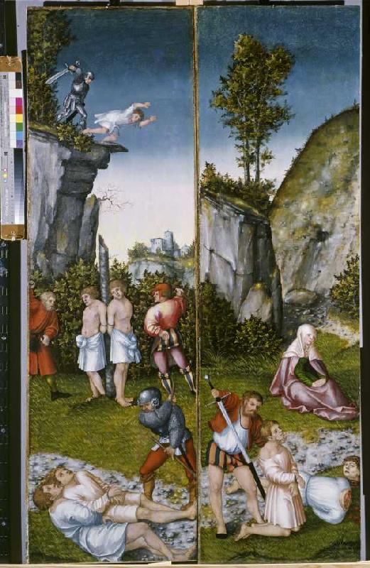 Die Marter der sieben Söhne der hl from Lucas Cranach the Elder