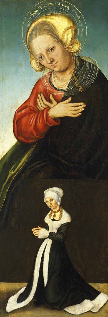 Saint Anne with the Duchess Barbara of Saxony as Donor from Lucas Cranach the Elder