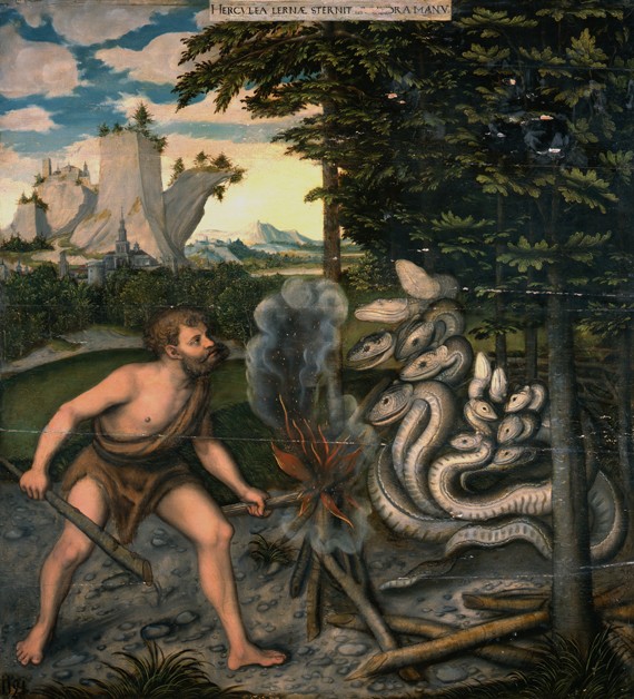 Hercules and the Lernaean Hydra (From The Labours of Hercules) from Lucas Cranach the Elder