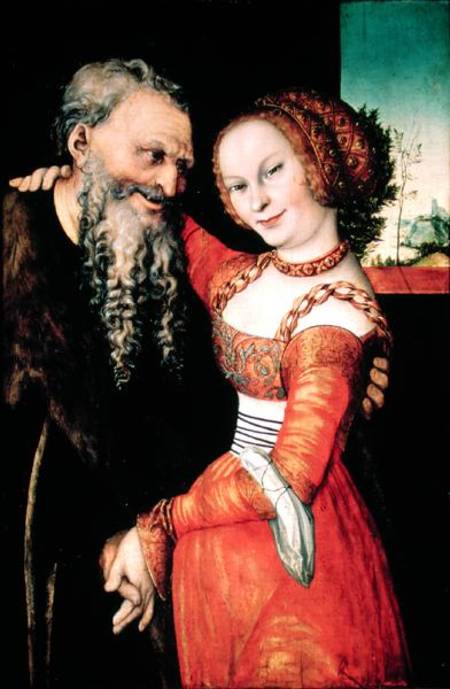 The Ill-Matched Couple from Lucas Cranach the Elder