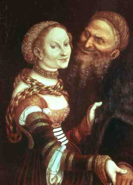 The Ill-Matched Lovers from Lucas Cranach the Elder