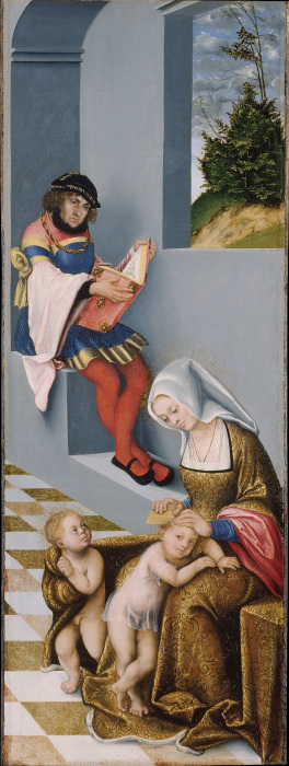 Mary Salome and Zebedaeus (with the features of John the Constant) with their sons St. James the Gre from Lucas Cranach the Elder