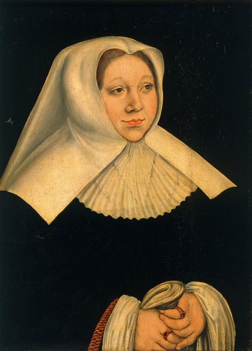 Portrait of Margaret of Austria (1480-1530) from Lucas Cranach the Elder