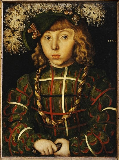 Portrait of Johann Friedrich, later Kurfuerst der Grossmuetige von Saschen from Lucas Cranach the Elder