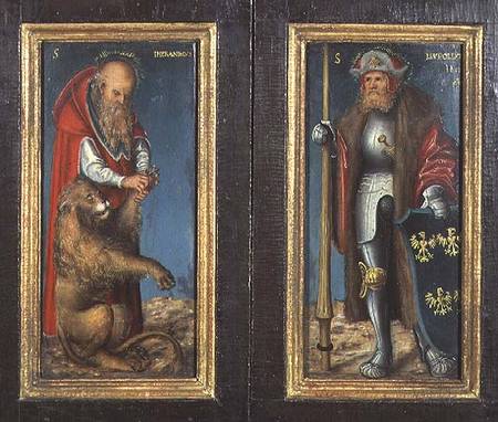SS. Jerome and Leopold from Lucas Cranach the Elder
