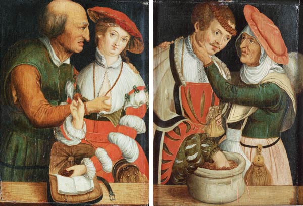 The Unequal Couples from Lucas Cranach the Elder