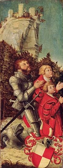 Portrait of a Knight with his two sons, c.1518-25