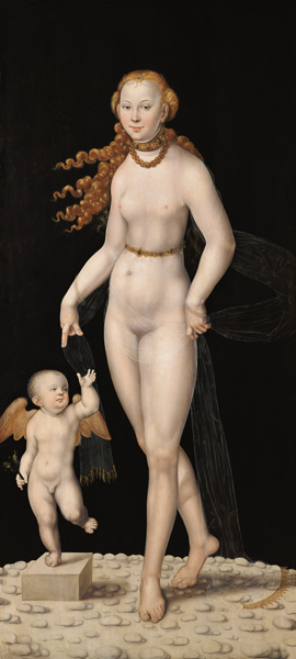 Venus and Amor from Lucas Cranach d. J.