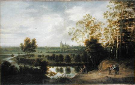 Landscape with Fisherman from Lucas Uden