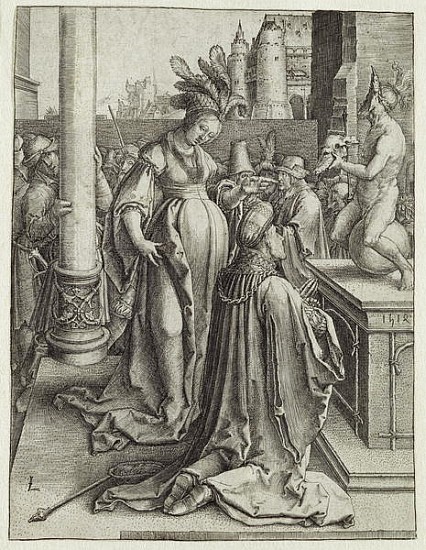 Solomon Prays in front of a Graven Image, c.1514 from Lucas van Leyden