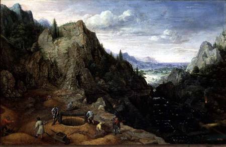 Landscape with a Foundry from Lucas van Valckenborch