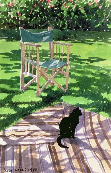 Black Cat and Dappling, 1986  from Lucy Willis