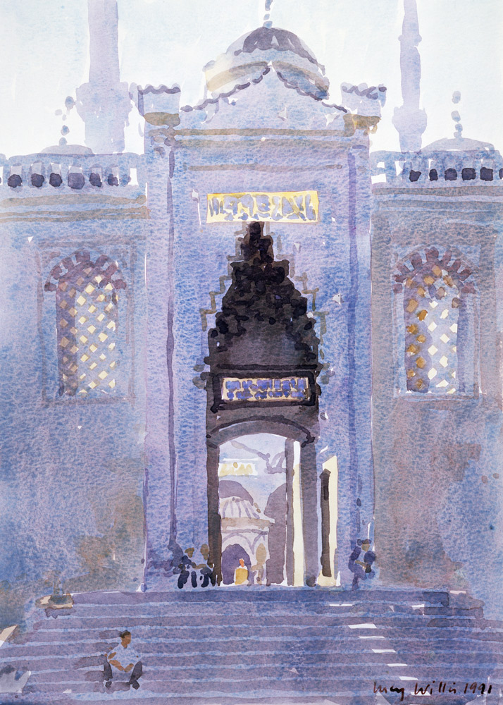 Gateway to The Blue Mosque, 1991 (w/c on paper)  from Lucy Willis