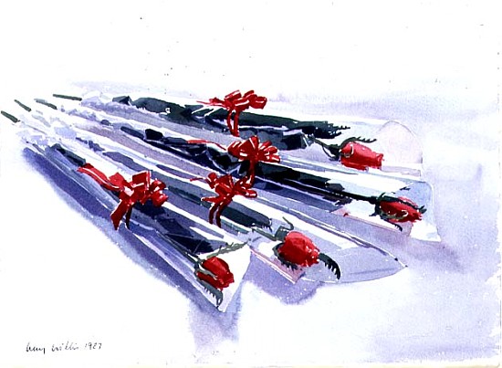 Wrapped Roses, 1987 (w/c on paper)  from Lucy Willis