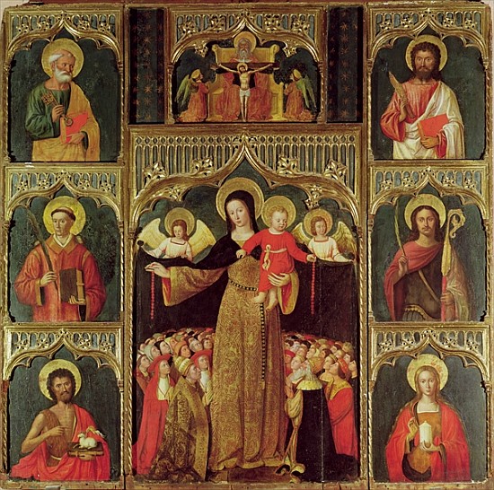 Altarpiece of the Virgin of the Rosary, c.1500 from Ludovico Brea