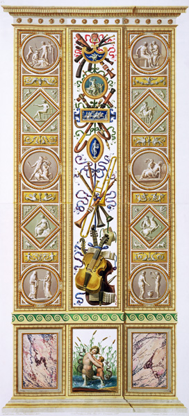 Panel from the Raphael Loggia at the Vatican, engraved by Ioannes Volpato from Ludovicus Tesio Taurinensis