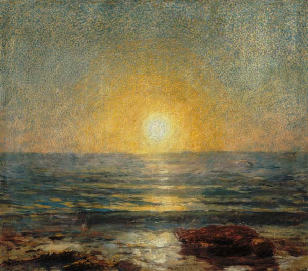 Sunset by the sea from Ludwig de Laveaux