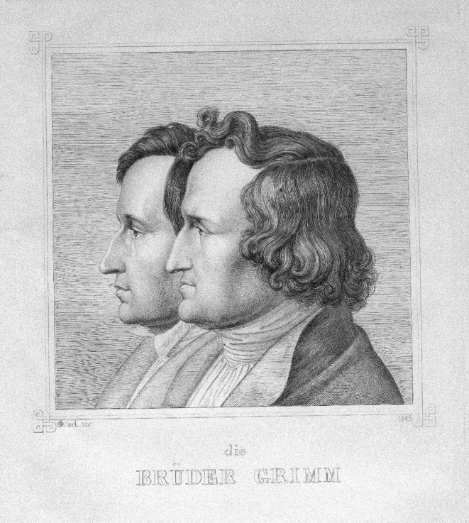 Jacob and Wilhelm Grimm from Ludwig Emil Grimm