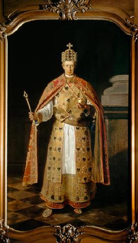 Francis II Holy Roman Emperor (1768-1835) wearing the Imperial insignia