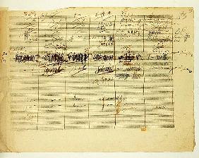 Wellington''s Victory, Op. 91'', page 36, composed Ludwig van Beethoven (1770-1827)