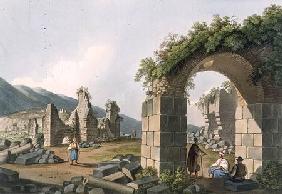 Ruins of the Baths at Ephesus, plate 43 from 'Views in the Ottoman Dominions', pub. by R. Bowyer