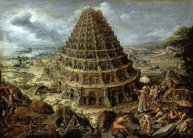 The tower making to Babel from Maerten van Valckenborch
